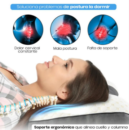 Almohada Cervical Ortopédica Con Soporte Ergonómico Lavable